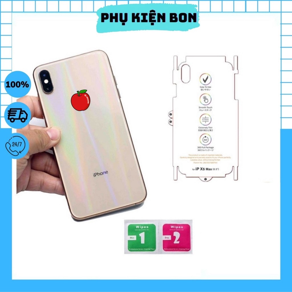 Miếng Dán Cường Lực PPF Mặt Sau Cho Điện Thoại iphon.e - Tặng Kèm Bộ Giấy Lau