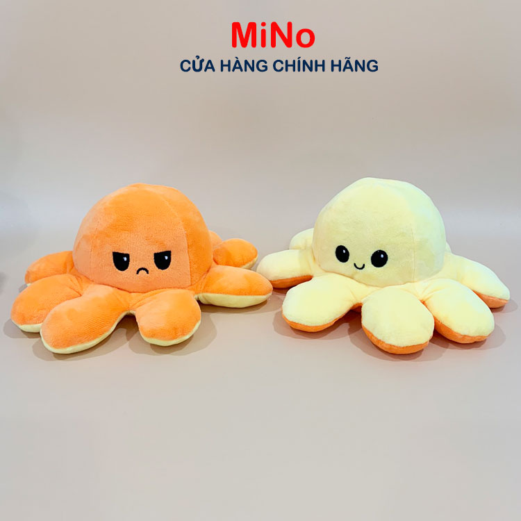 Bạch tuộc cảm xúc size nhỏ 25cm biểu cảm 2 mặt vui, giận mềm mịn dễ thương