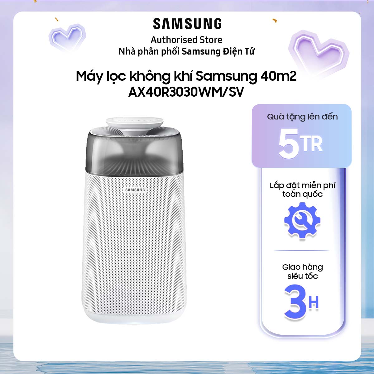 AX40R3030WM - Máy lọc không khí Samsung 40m2 AX40R3030WM/SV