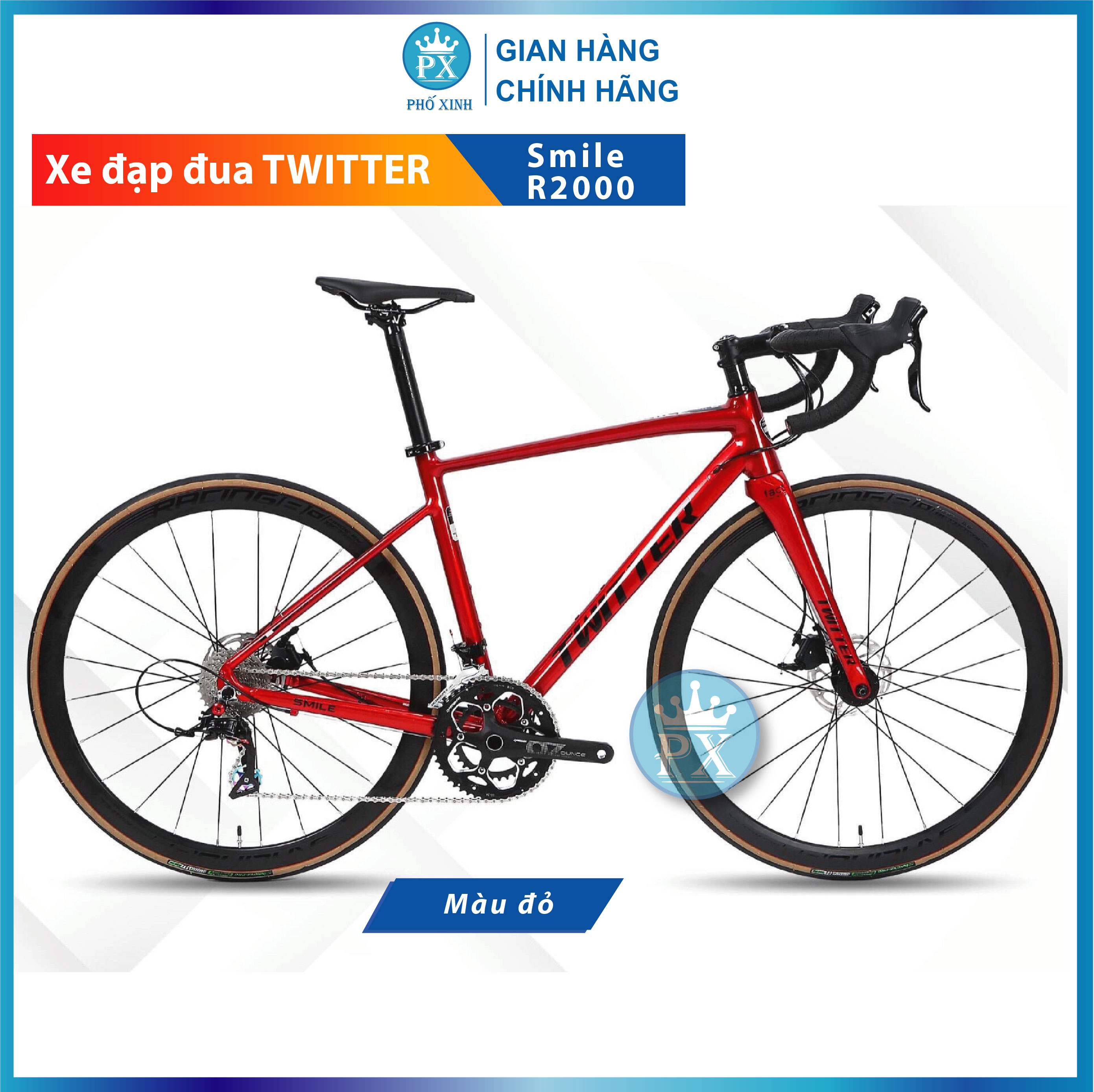 Xe đạp đua Twitter SMILE – Shimano R2000