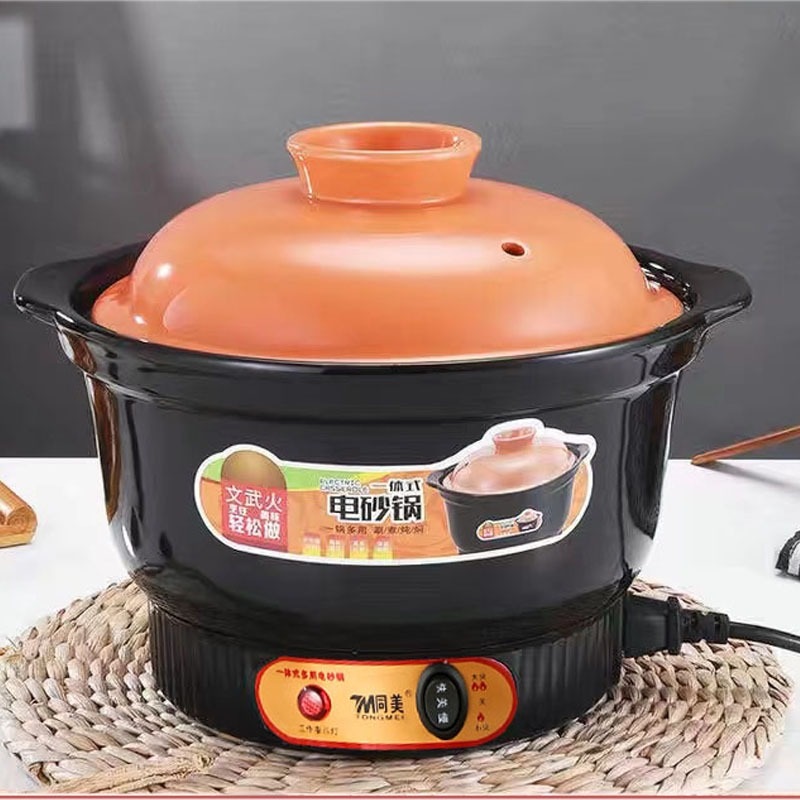 Nồi hầm sứ bằng điện nấu nhanh dùng hầm cháo, nấu súp sắc thuốc bắc tiện dụng