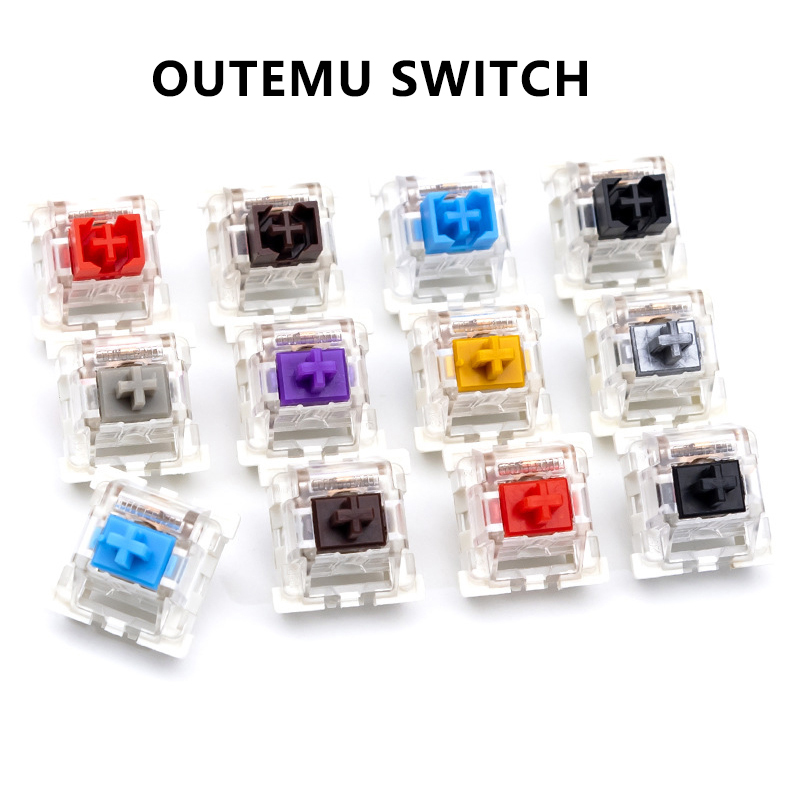 Kbdiy Outemu chuyển đổi cho cơ khí Bàn phím thiết bị chuyển mạch 3Pin Clicky tuyến tính Tactile im lặng switchs RGB chơi game tương thích Cherry MX