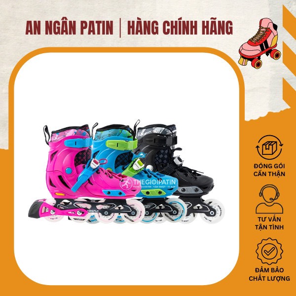 Giày Trượt Patin Trẻ Em CENTOSY Kingfly W198-QS ⚡ CHÍNH HÃNG ⚡ Giày patin 8 Bánh Phát Sáng, Form Nhựa Siêu Chắc Chắn