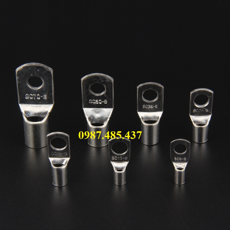 Combo 50 đầu cos đồng SC4,SC6,SC10,SC16,SC25 - Đầu cốt nối dây điện
