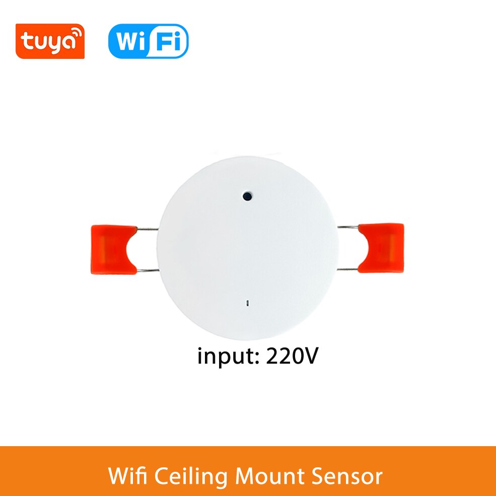 Smart Life Zigbee Human Presence Detector Tuya Wifi MmWave Radar Pir Montion Sensor With Luminance Detection For Alexa, Google