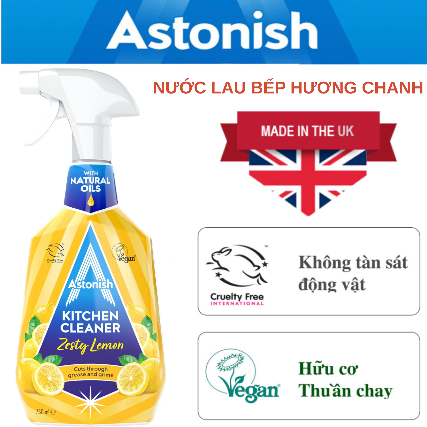 Nước lau bếp hương chanh Astonish C9618