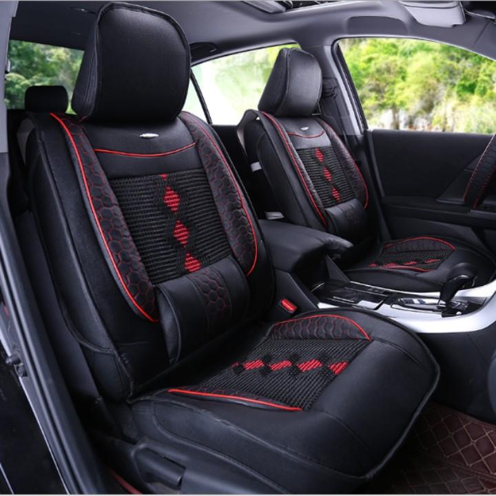 [HCM]Trọn Bộ 5 áo da bọc ghế xe hơi ôtô - chống trày Bảo vệ lớp da zin của ghế