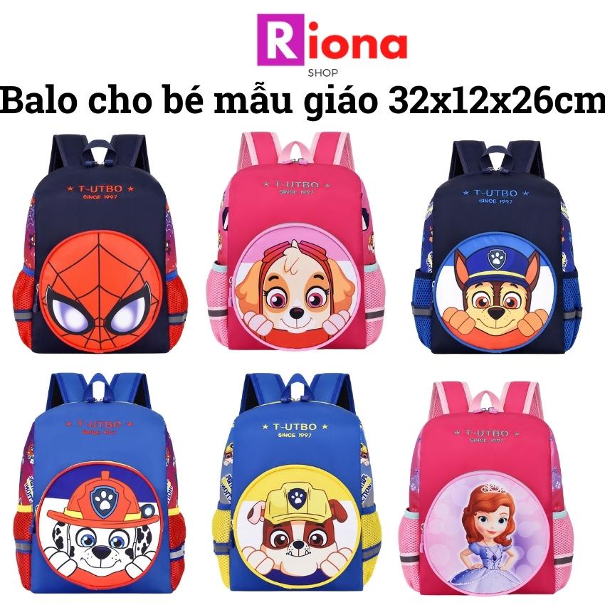 Balo trẻ em mẫu giáo cho bé mầm non ba lô siêu nhẹ đi học đội chó cứu hộ siêu nhẹ