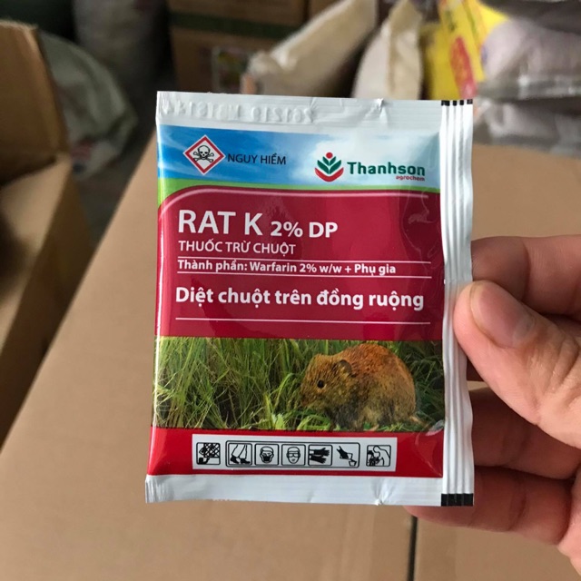 Thuốc diệt chuột chính hãng rat k 2% dp