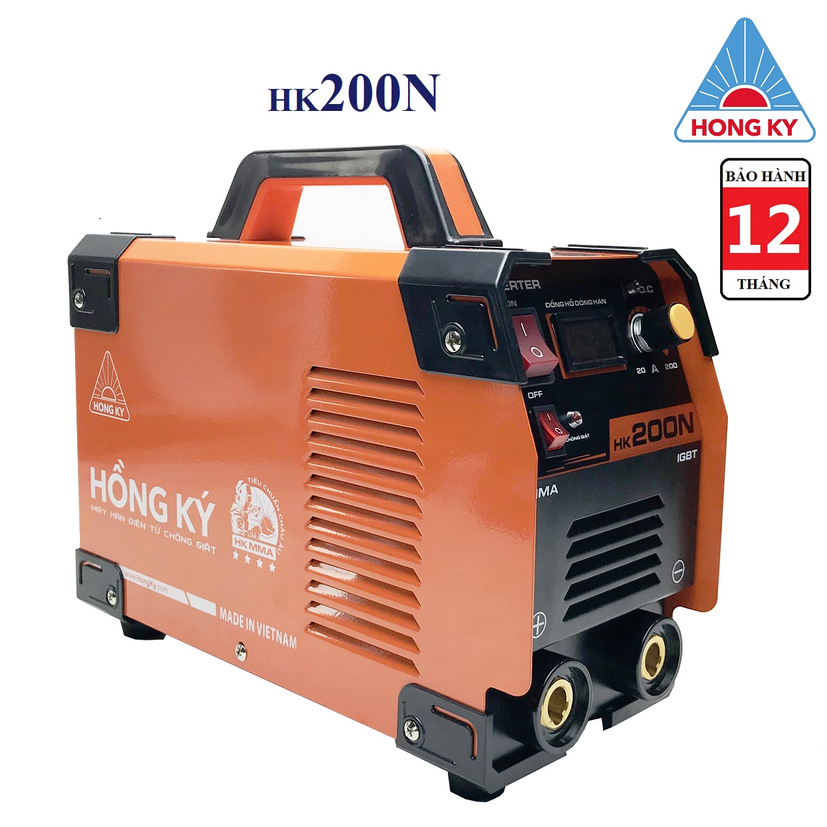 Máy hàn que điện tử , phiên bản 2020 chống giật hồng ký hk 200n bảo hành 12 tháng