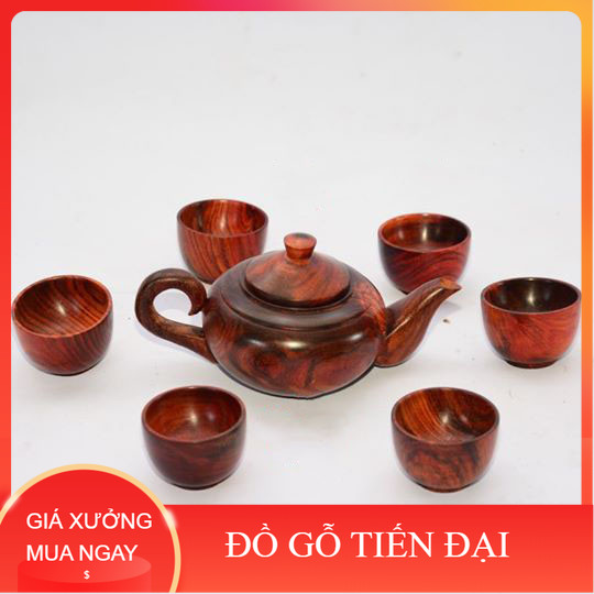Bộ ấm chén bằng gỗ hương