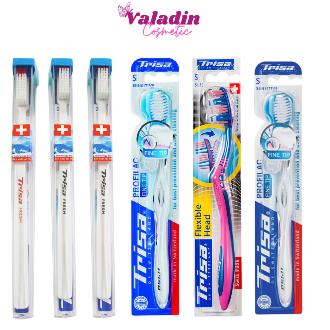 Toothbrush Trisa [Swiss] Fresh hard/medium/soft brush tree brush toothbrush