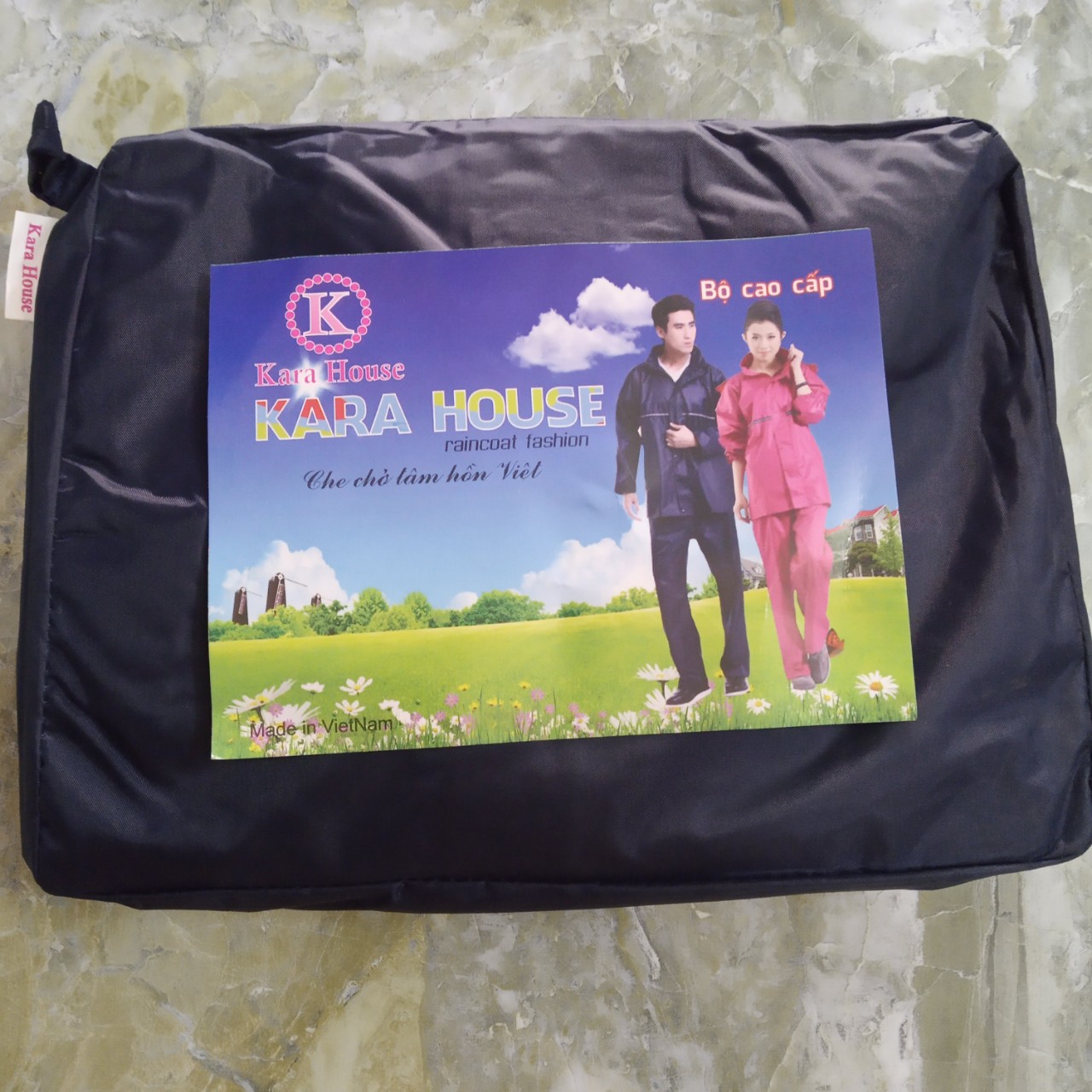 Áo mưa bộ vải dù cao cấp kara house
