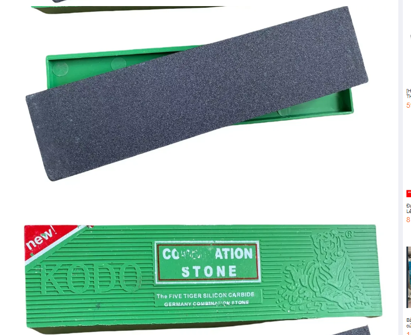 Đá mài dao Kodo Thái Lan hộp nhựa xanh- Đá mài dao hộp xanh - Đá mài dao kéo