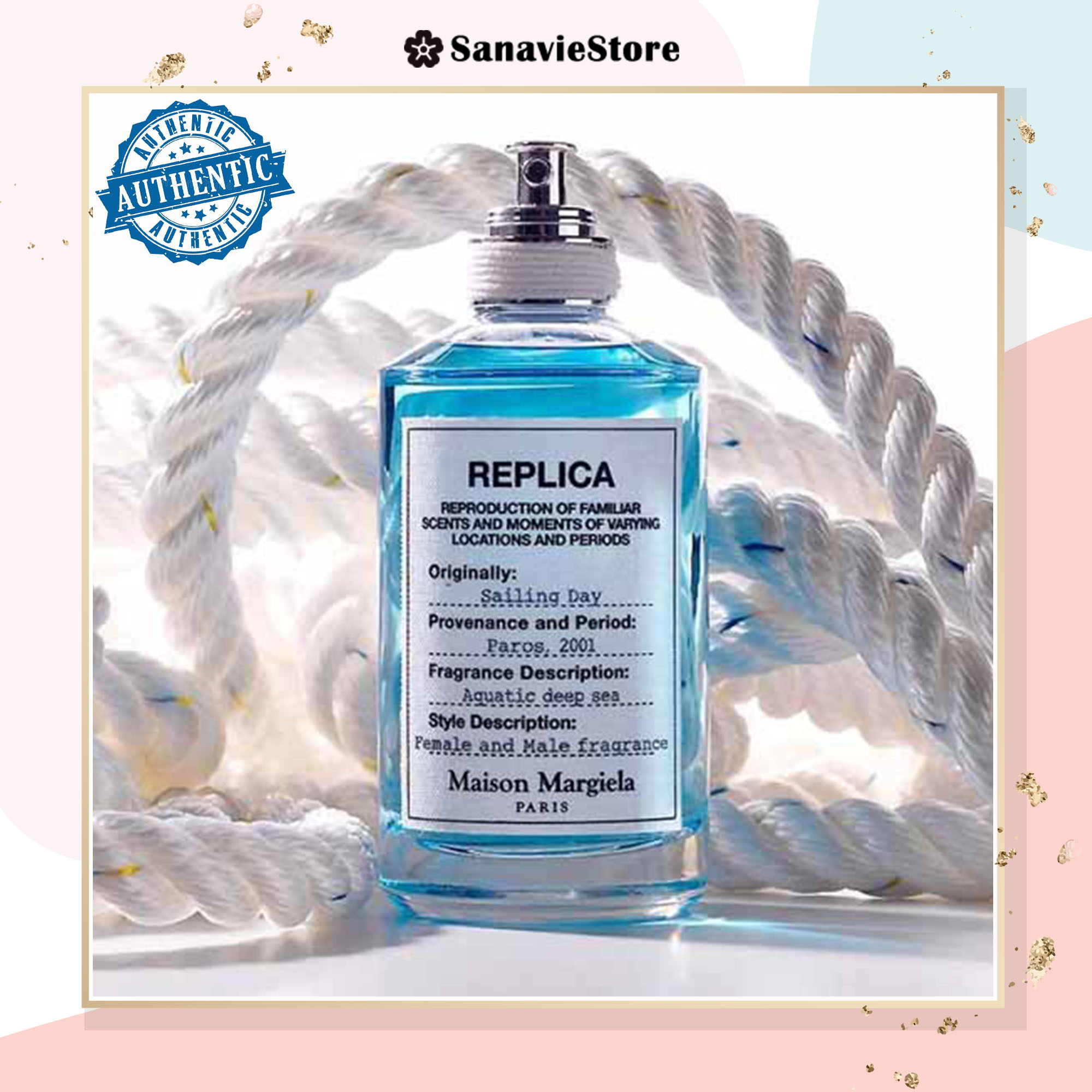 Mẫu thử Nước hoa Unisex Maison Margiela Replica Sailing Day EDT | 2ml, 5ml, 10ml Nước hoa Replicachính hãng