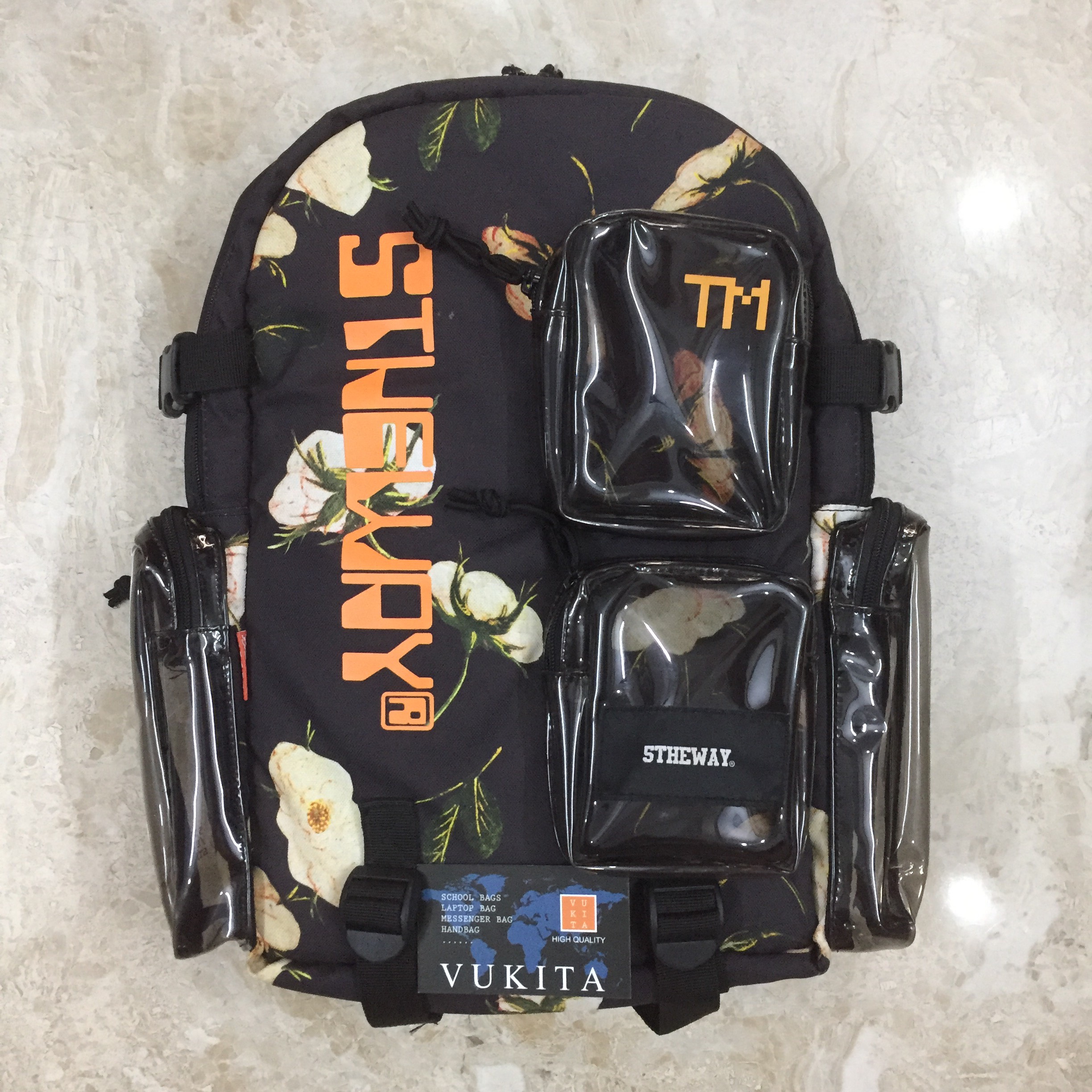 [HCM]Balo nam - Balo nữ -  5theway - 5TW - Tặng full tag + giấy thơm