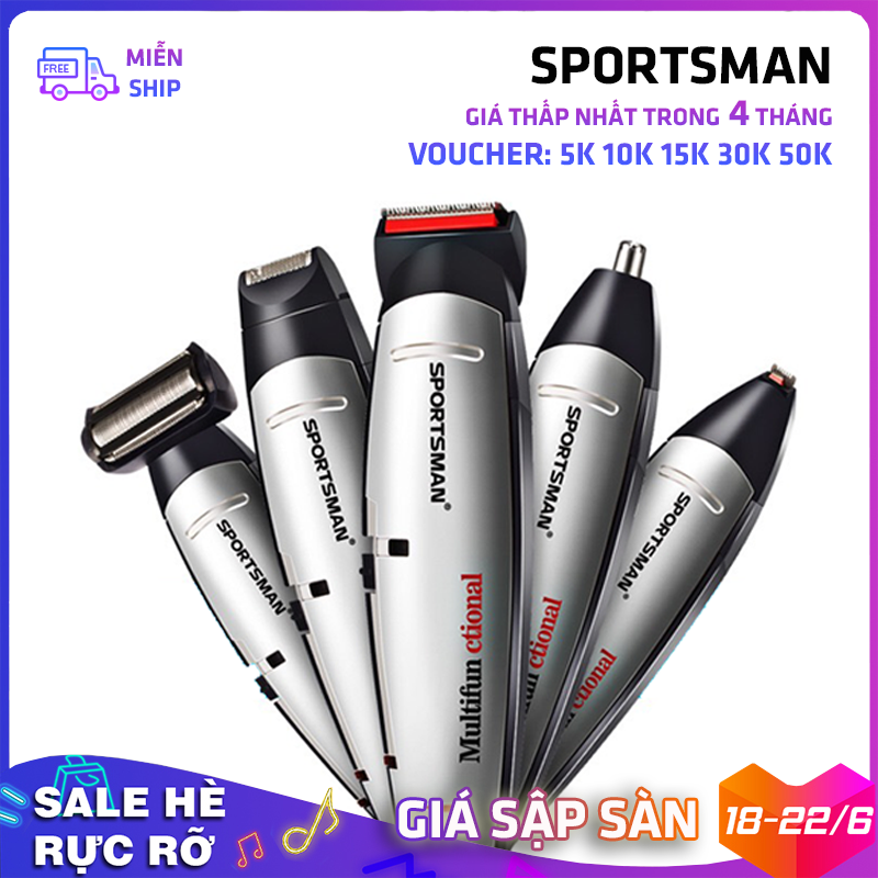 Máy cạo râu và Tăng đơ đa chức năng thế hệ mới siêu bền 5 trong 1 SPORTSMAN SM-663