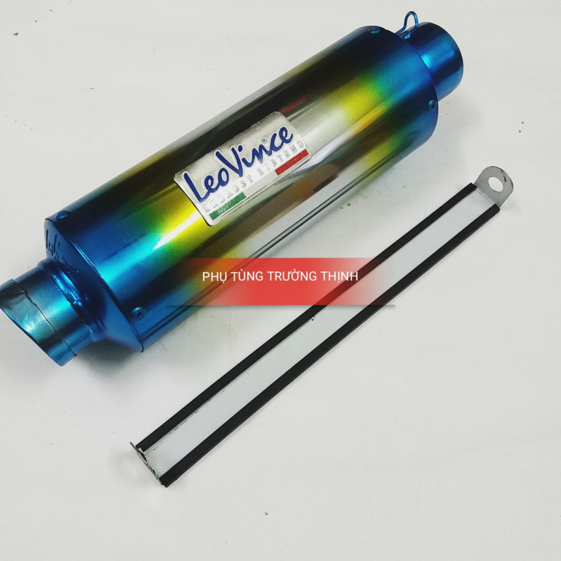 Lon Pô Leovince Inox Xịn gắn cho các loại xe máy