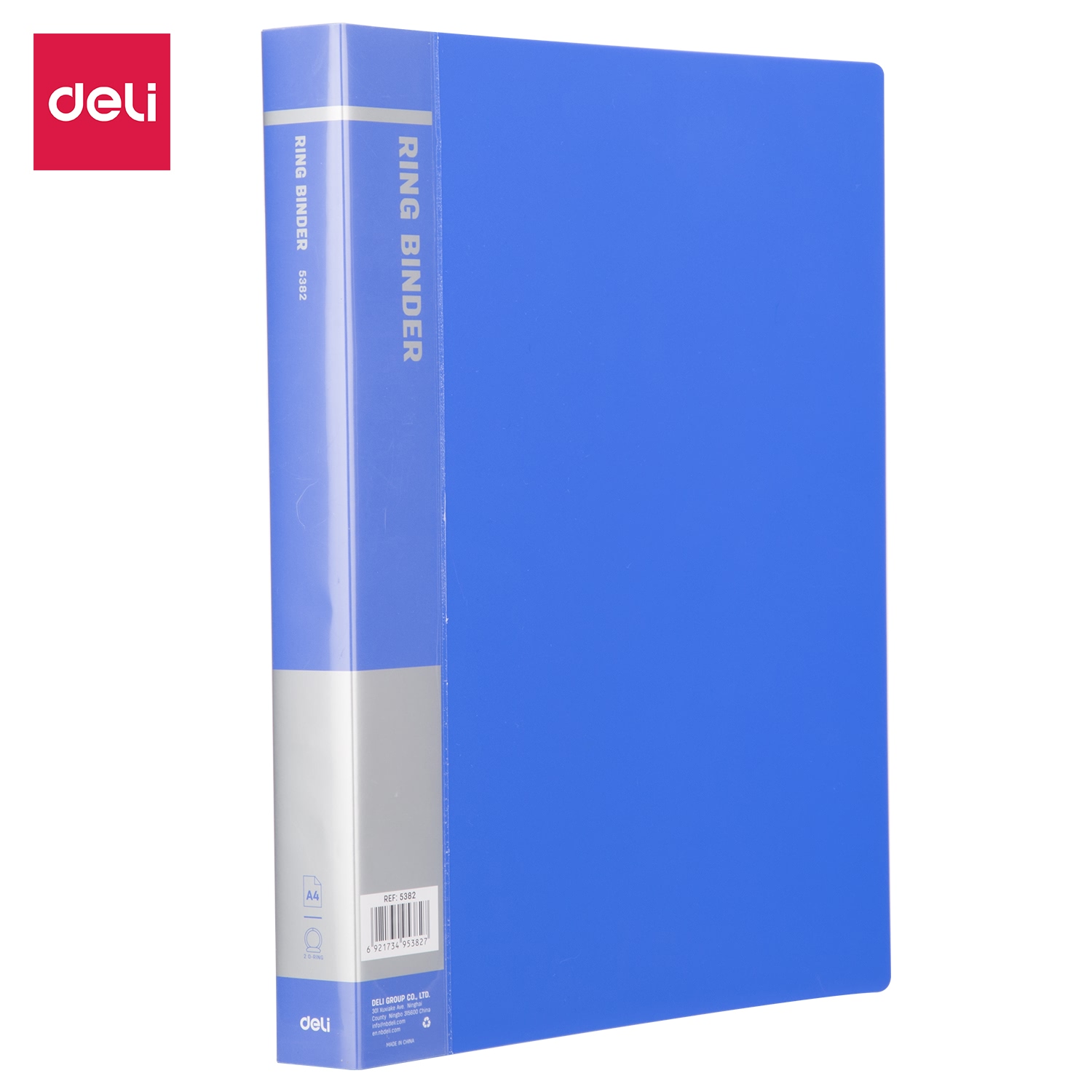 File còng nhẫn 2 càng A4 DELI - Xanh dương - 1 chiếc - E5382