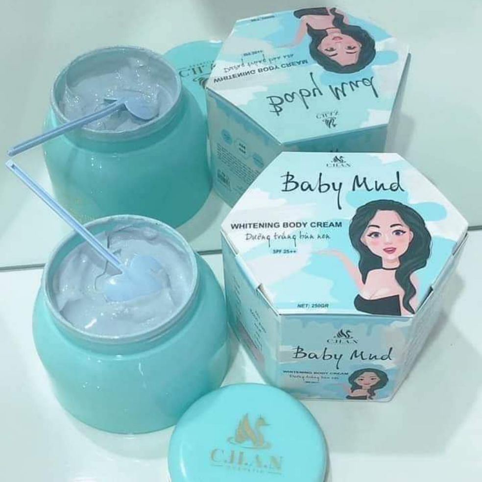 Freeshipmax kem body baby mud bùn non siêu trắng sáng thái lan