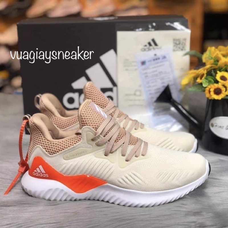 🔥 ẢNH THẬT 🔥 Giày alphabounce kem gót cam