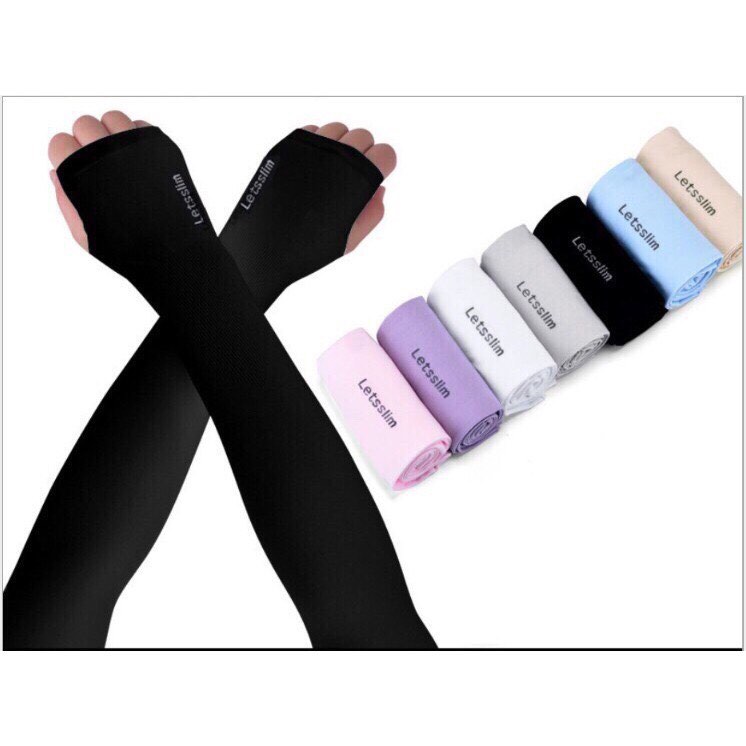 COMBO SỈ 10 Găng Tay Xỏ Ngón Chống Nắng Thun Lạnh mát AquaX/Letslim