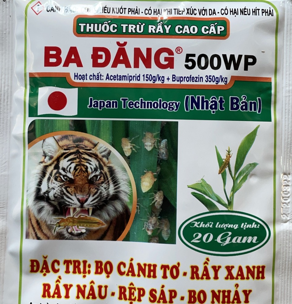 Sản phẩm trừ rầy nâu, bọ trĩ, rệp sáp, mọt đục cành ba đăng gói 20 gr