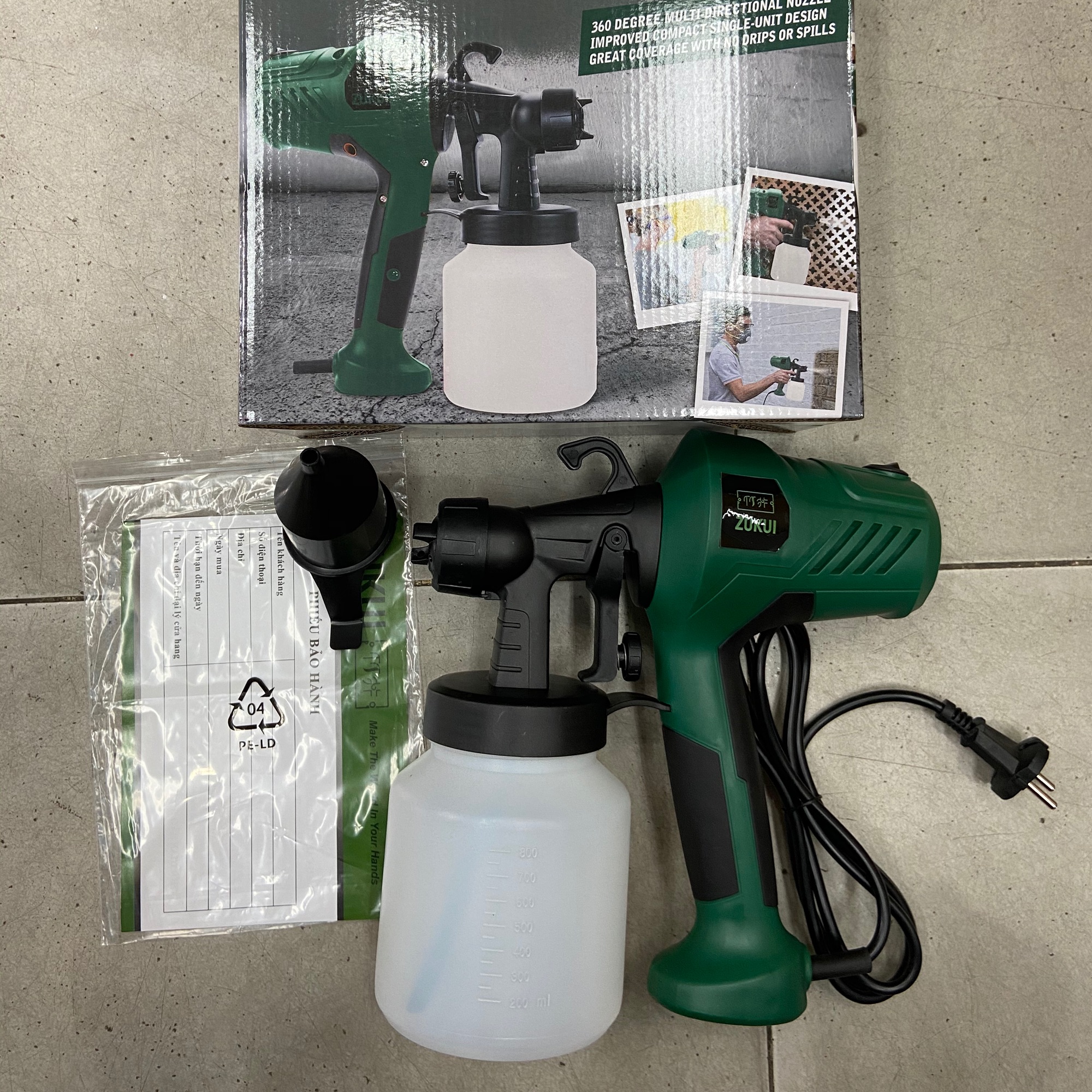 Máy phun sơn điện zukui 400w