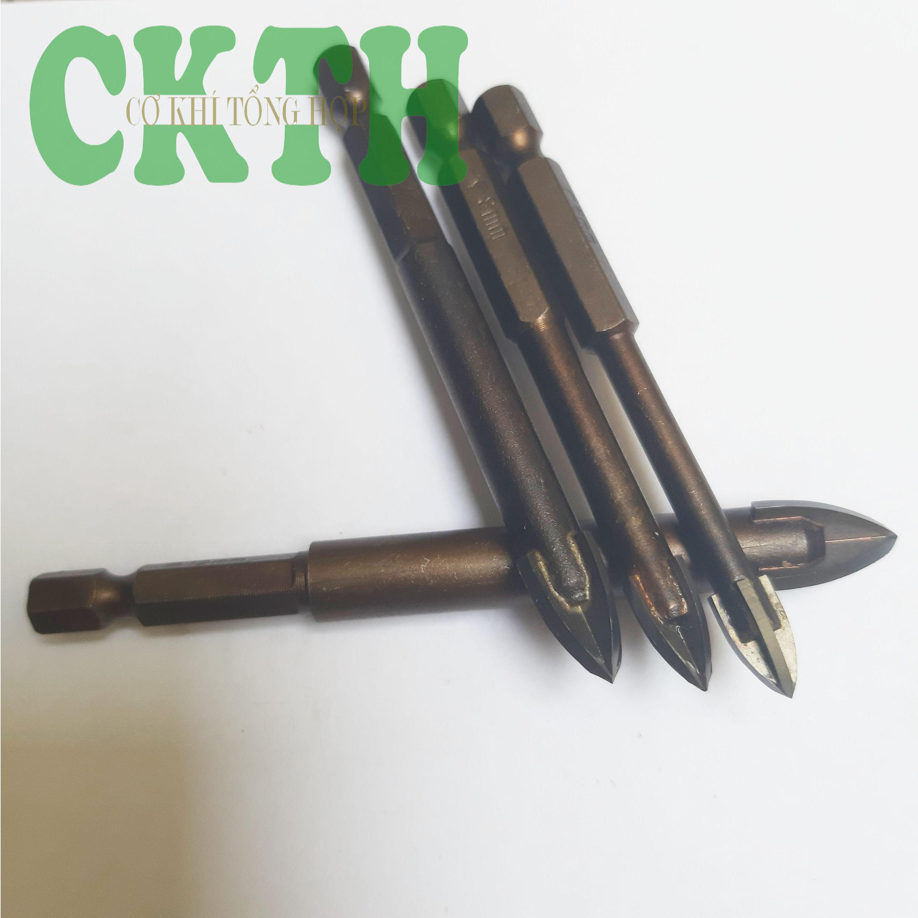 Bộ 4 Mũi Khoan Đa Năng Khoan Gạch Men - Kính - Gỗ - Tường