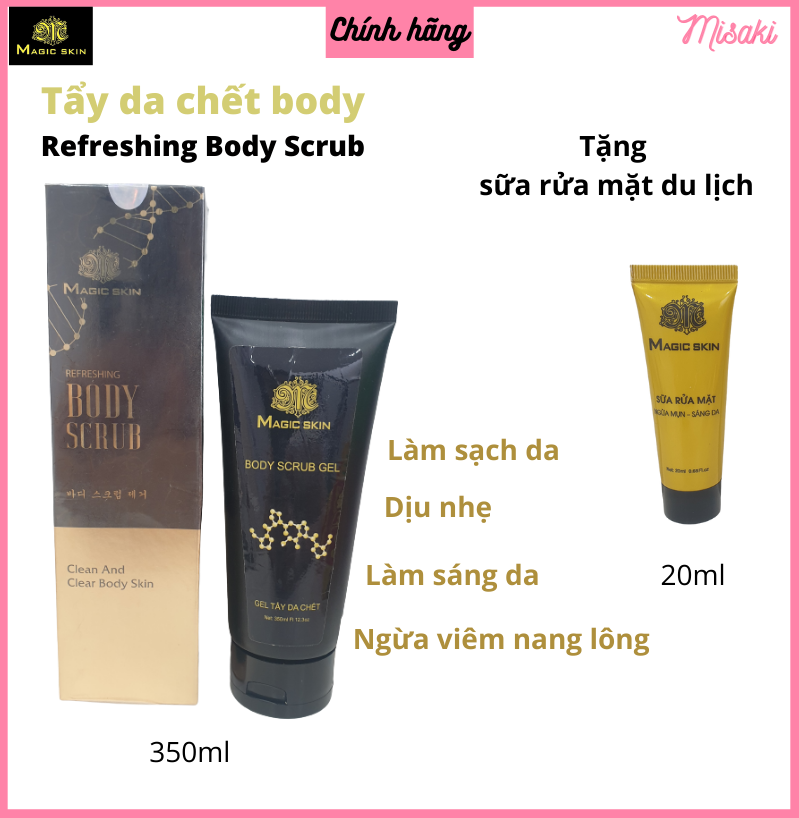 Tẩy tế bào chết body toàn thân dạng gel Magic Skin 350ml