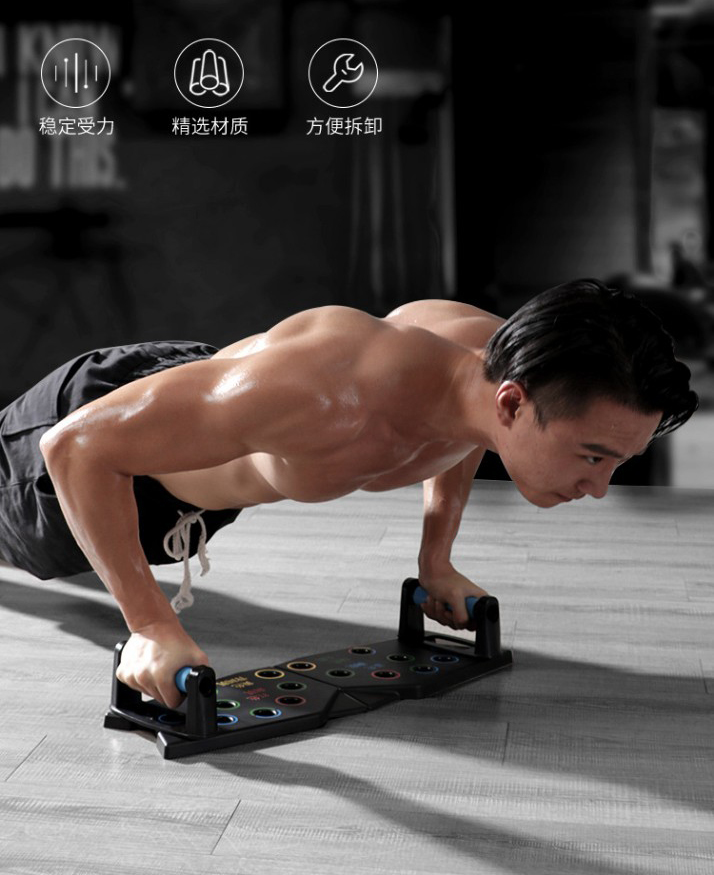 Bộ Dụng Cụ Hít Đất Chống Đẩy Đa Năng 15 in 1-Dụng Cụ Chống Đẩy 20 Lỗ - Cải Tiến Tháo Rời - Nhiều Nút,Nhiều Bài Tập Hơn