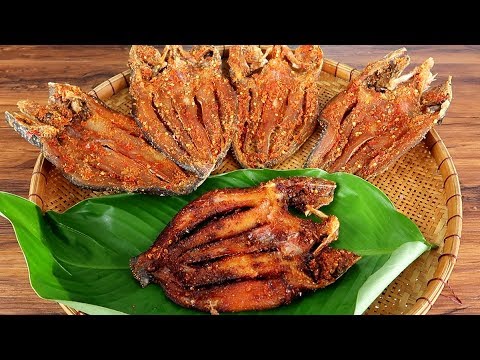 Khô cá lóc , khô miền tây 3 nắng hộp 500gr