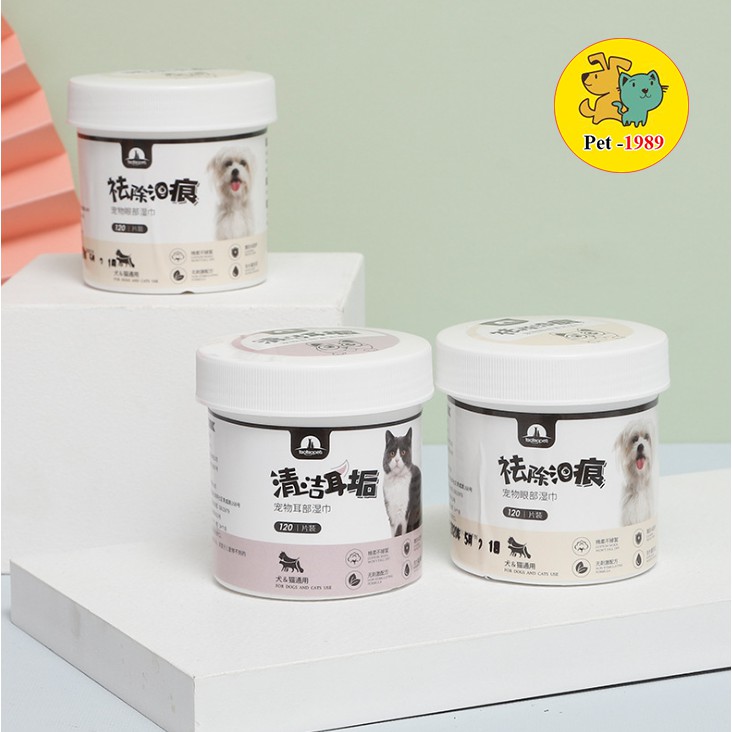 Bông Lau Vết Ố Mắt Cho Chó Mèo TAOTAOPETS 💕120 miếng💕 Pet-1989