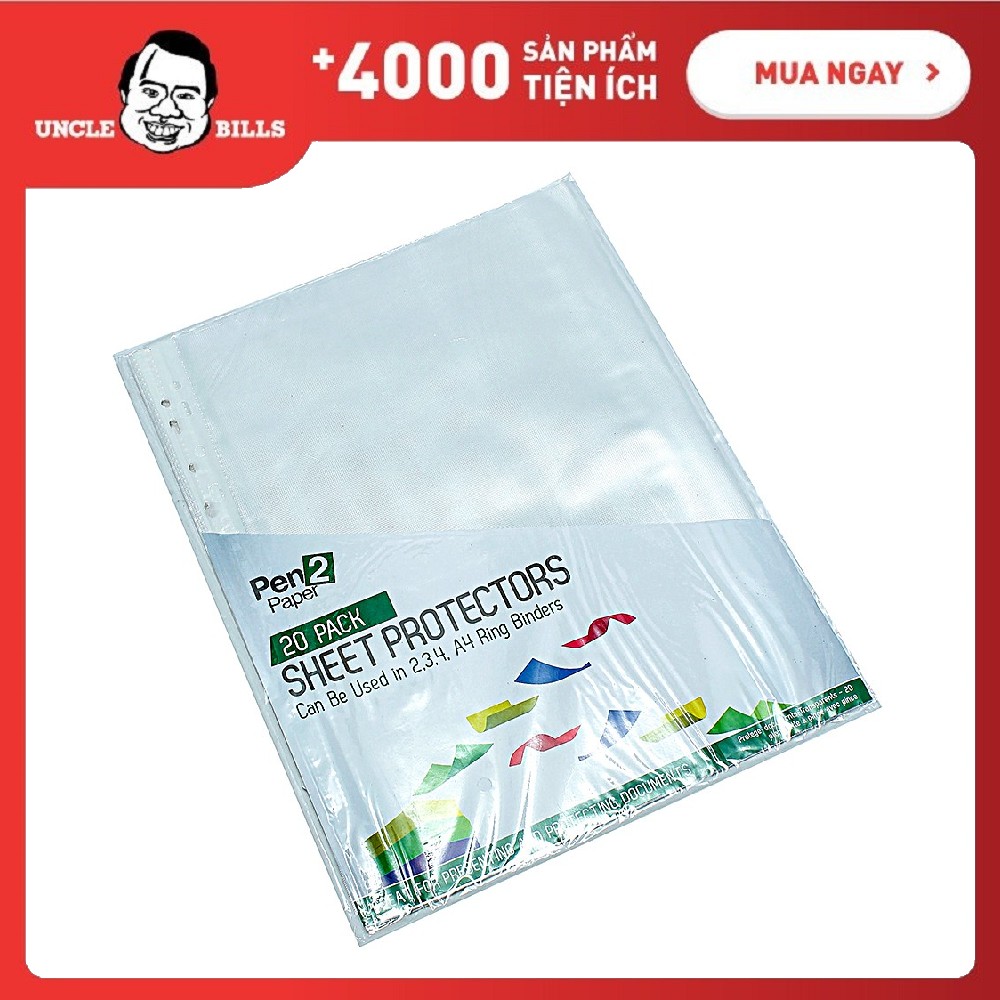 Bìa lỗ xấp 20 lá ubl sf0004