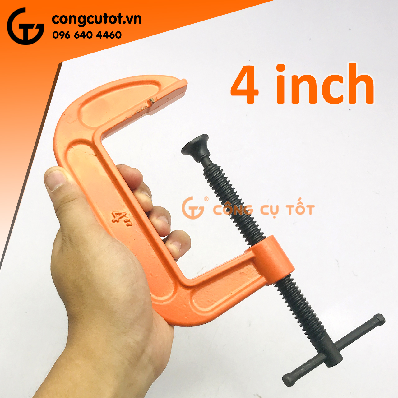Bộ 2 chiếc Cảo chữ C - Vam gang chữ C Việt Nam 2 - 5 inch
