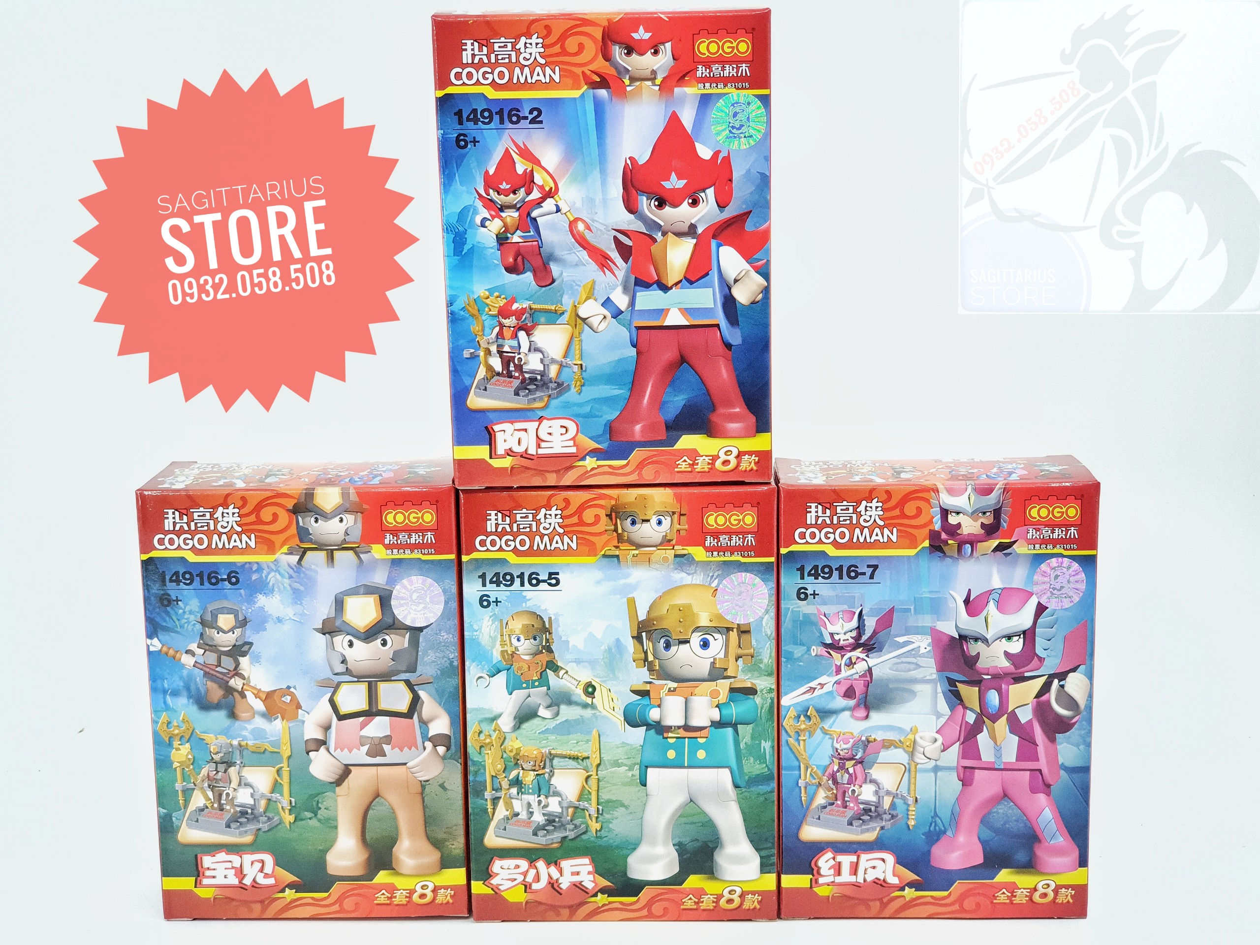 Bộ 4 minifigures các siêu anh hùng cogoman