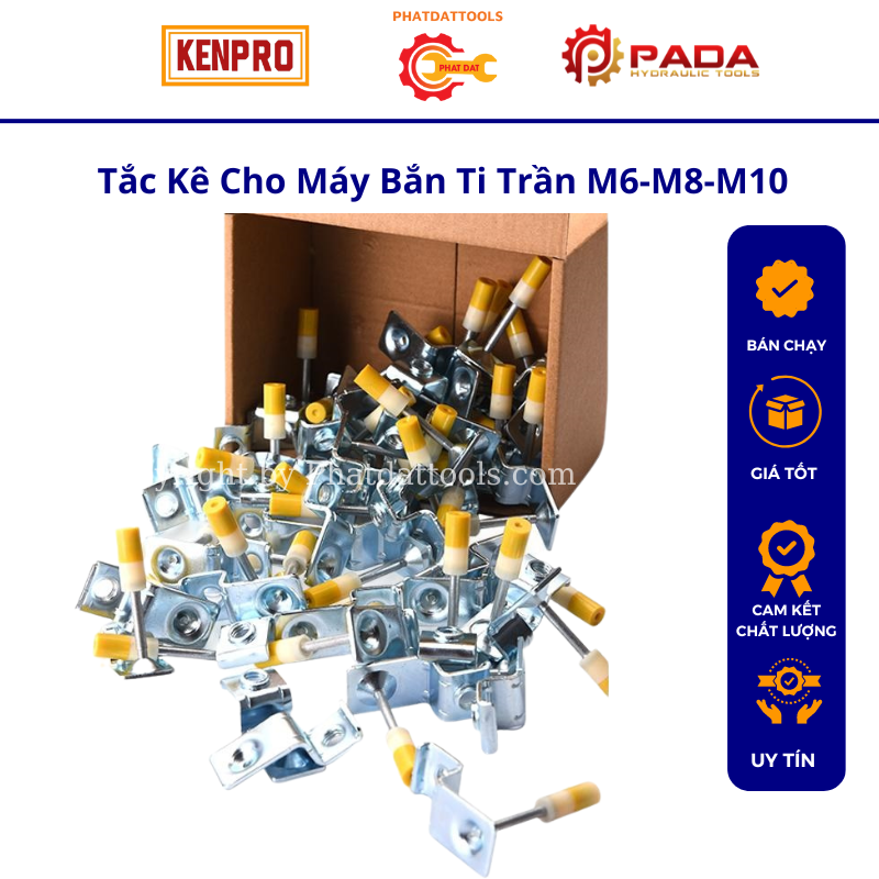 Tắc kê cho máy bắn ti trần m6-m8-m10