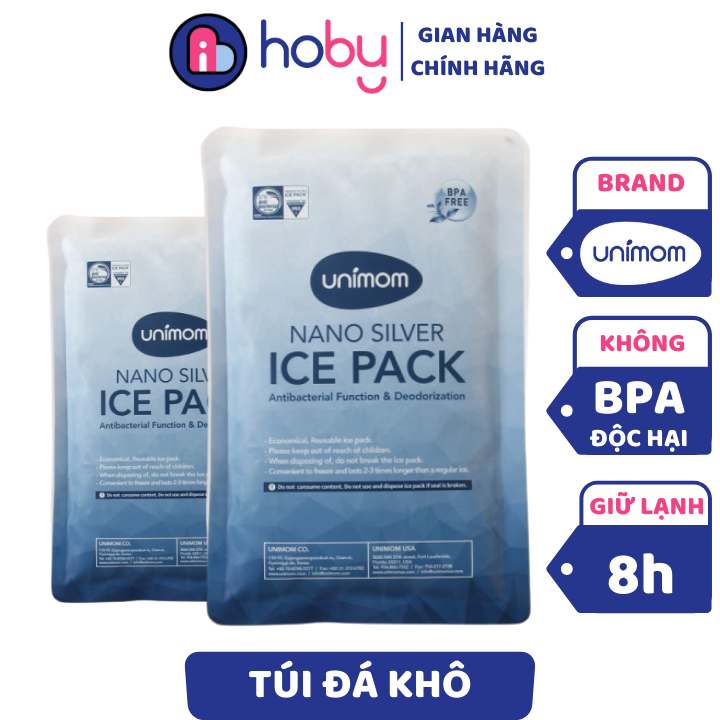 Túi đá khô diệt khuẩn Nano giữ nhiệt bảo quản lạnh sữa an toàn, tiện lợi 𝗨𝗡𝗜𝗠𝗢𝗠 thương hiệu Hàn Quốc. Giải pháp trữ sữa mẹ tuyệt vời - CHÍNH HÃNG