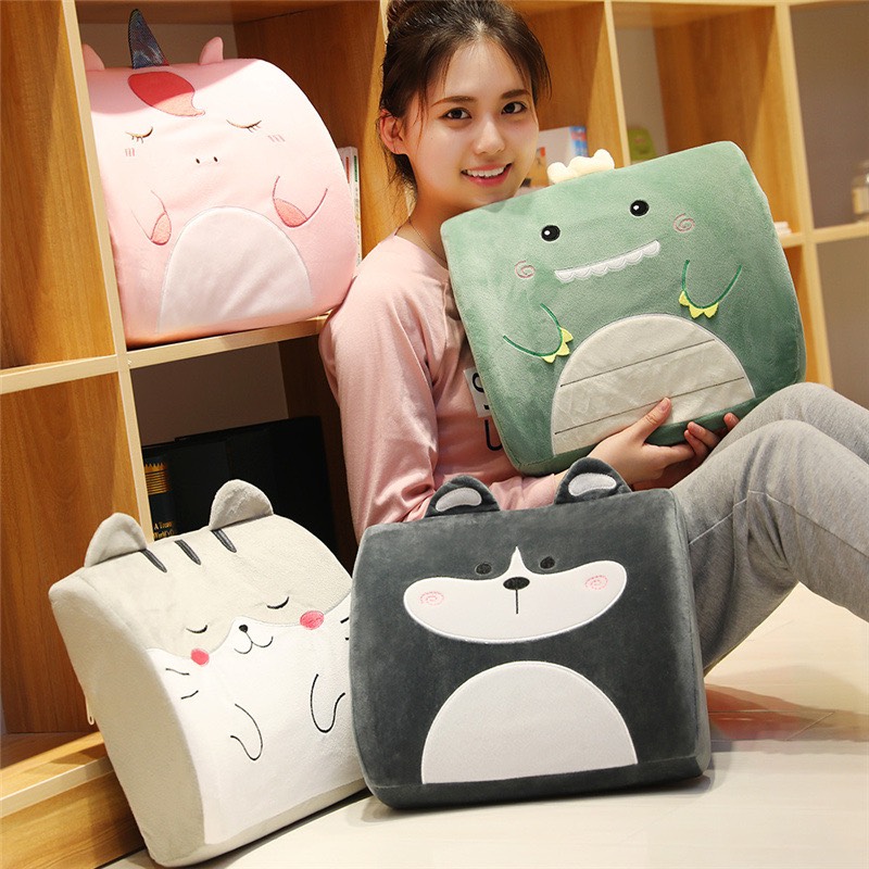 Gối tựa lưng cao su non - ghế văn phòng hình thú giúp không đau lưng, vô cùng mềm mại và thoải mái