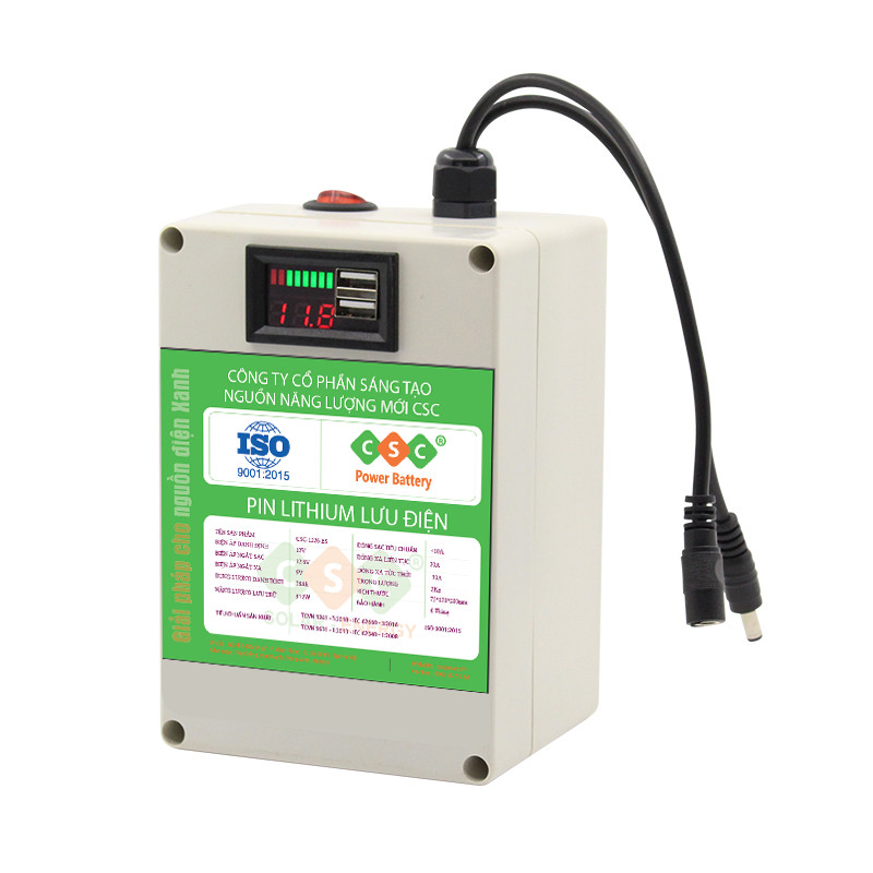 Pin lưu điện - Khối pin 12V26Ah (camera , cửa cuốn , thuốc trừ sâu , lưu điện , UBS ,sạc dự phòng...)