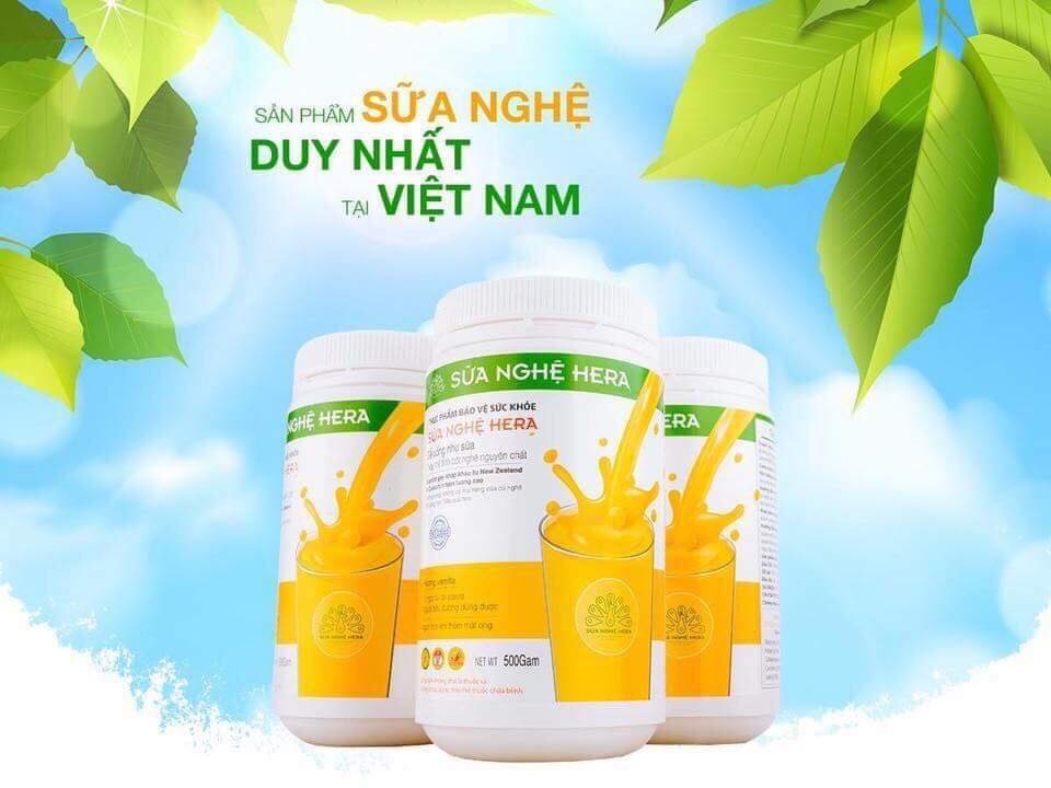Sữa nghệ Hera 100GR - giúp lành vết thương bù năng lượng hỗ trợ tiêu hóa bổ sung dinh dưỡng cho người sau mổ