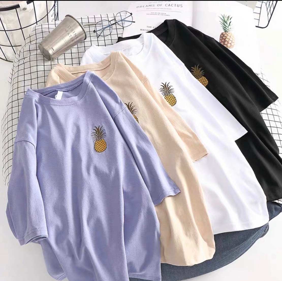[BIG SALE] Áo phông tay lỡ dứa 🍍 siêu cute