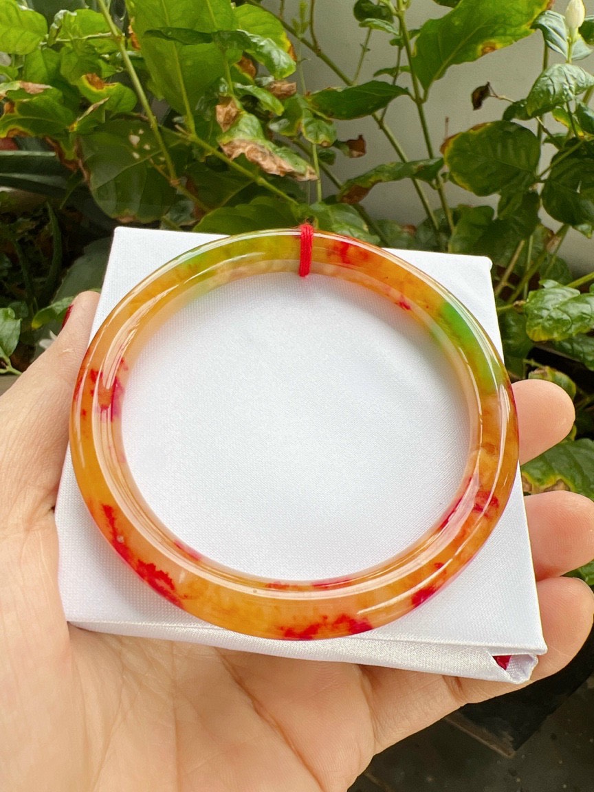 Vòng ngọc cẩm thạch tứ quý phong thủy siêu đẹp giá sỉ ,có tư vấn size tay