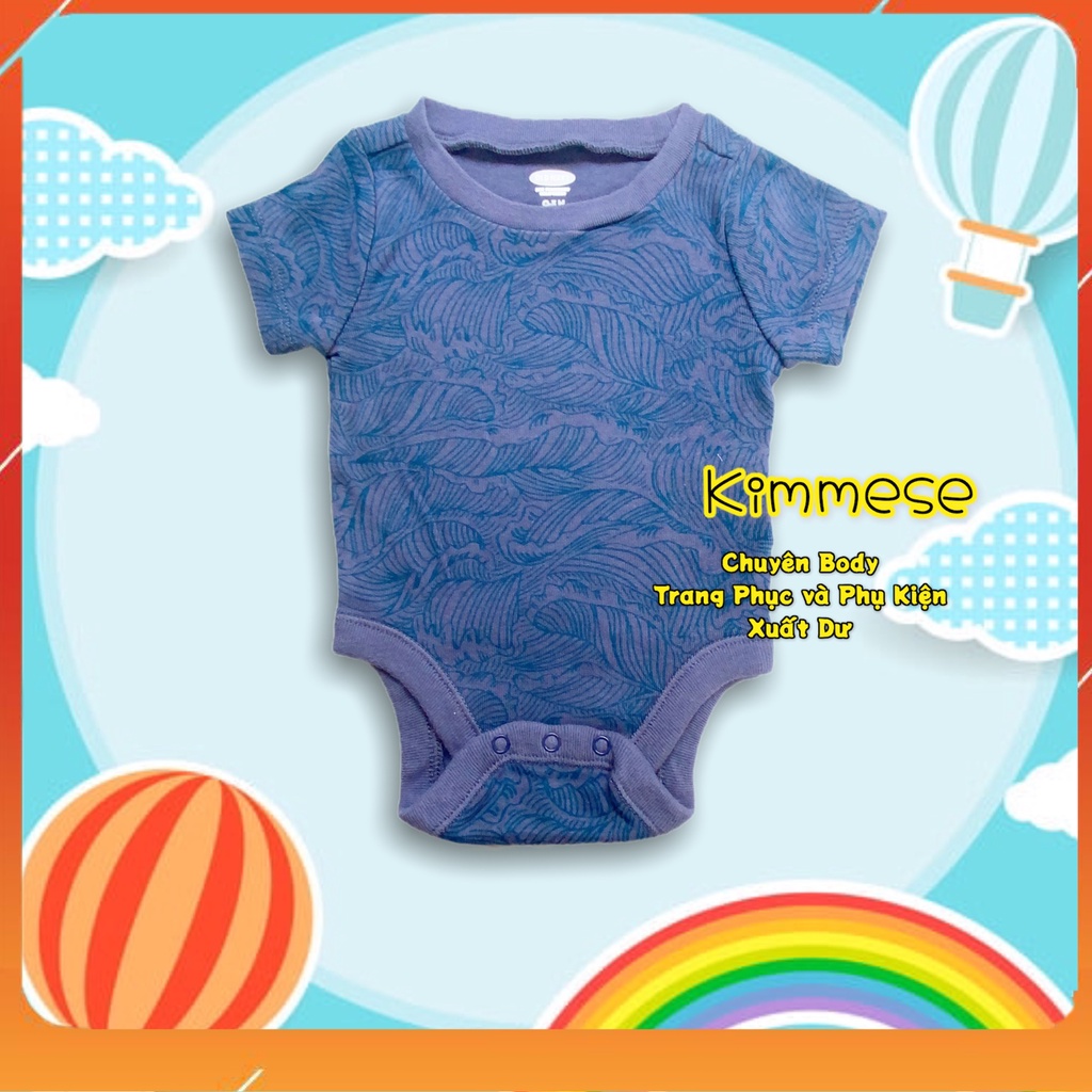 [HCM][Freeship + Hoàn xu 30k] Xanh Họa Tiết TN O.navy Body Chip Cho Bé Cotton - Bodysuit Cho Bé