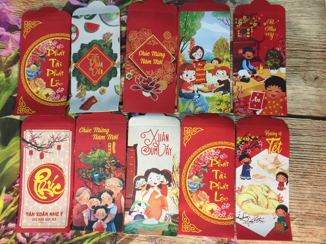 Set 50 Phong Bao Lì Xì Tết Năm 2021-(Giá Sỉ)