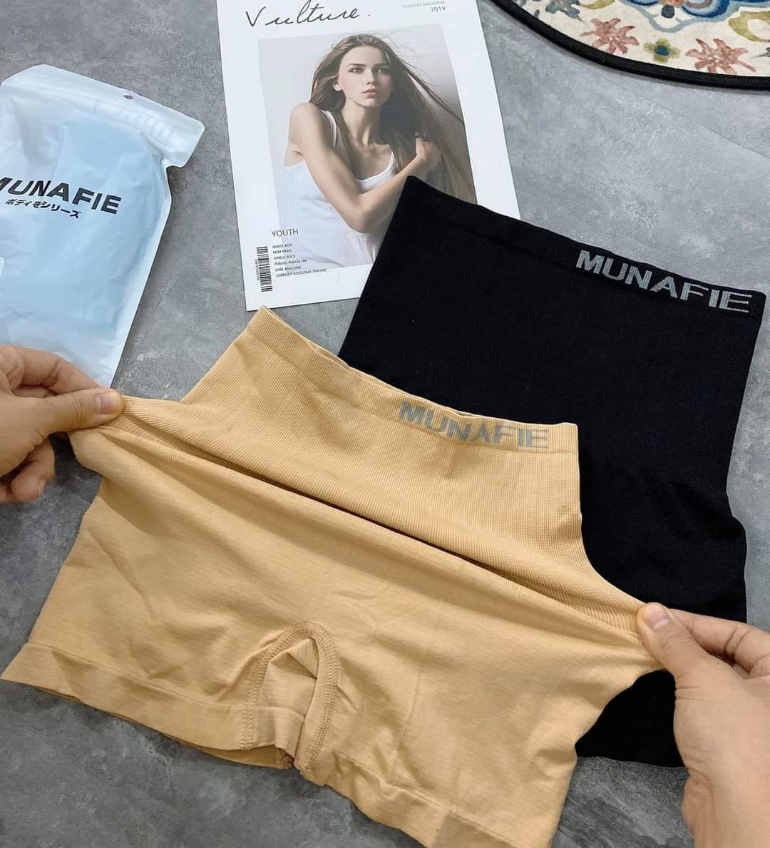 Quần gen nịt bụng dạng đùi,quần gen bụng mặc váy co dãn free size
