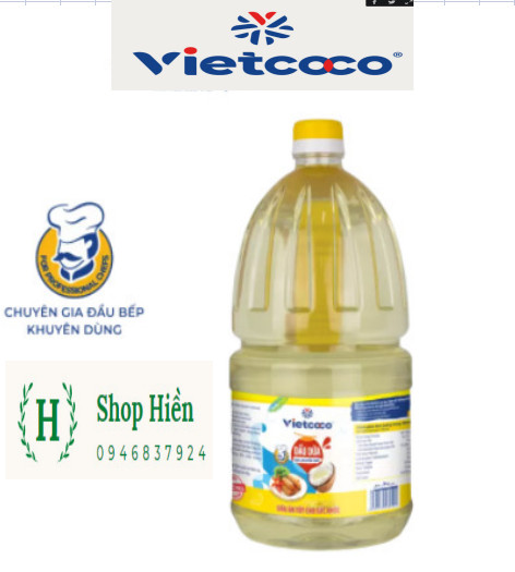 Dầu ăn dừa Vietcoco 2L