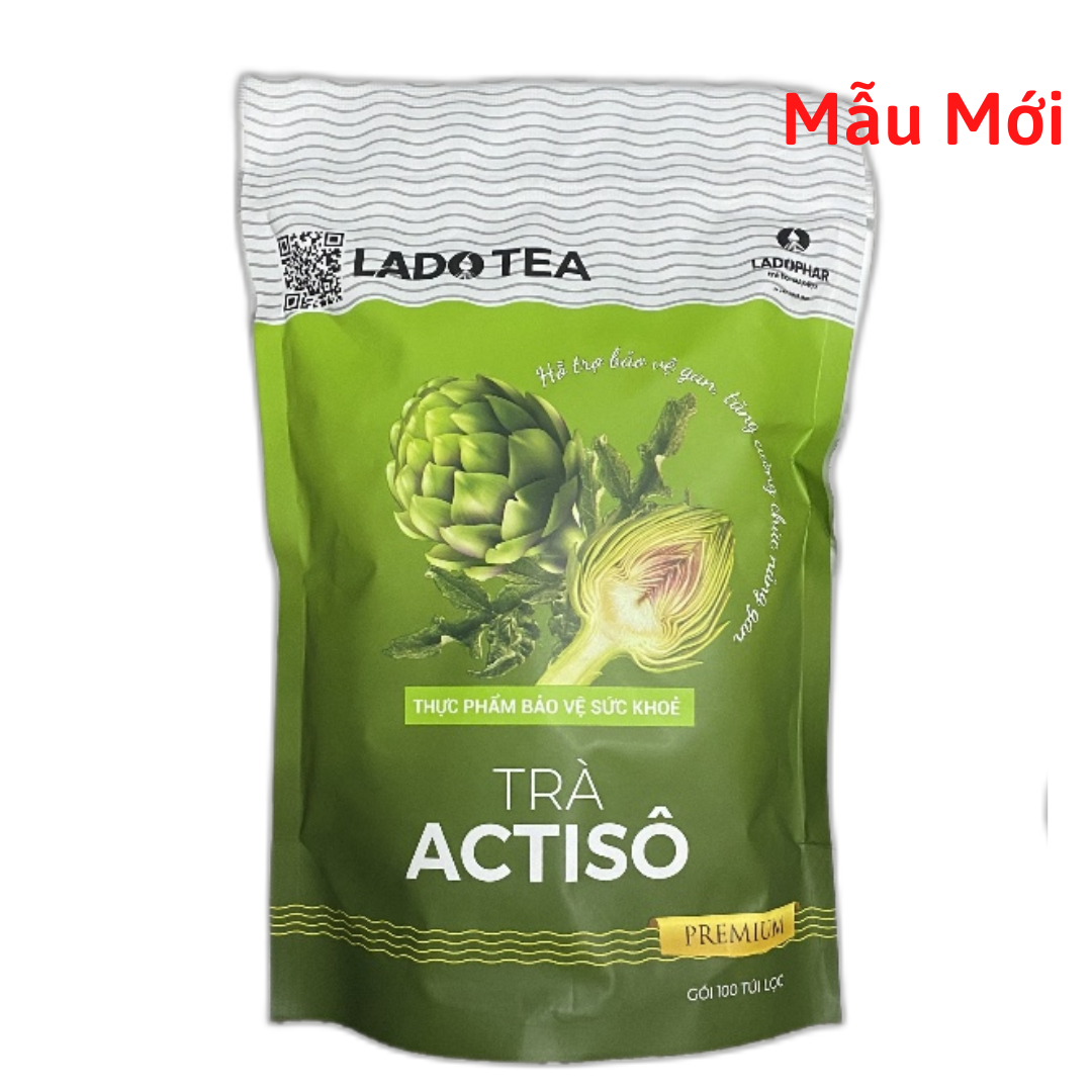  Trà Atiso túi lọc Ladophar 100 gói Trà Actiso Đà Lạt món quà sức khỏe từ thiên nhiên 