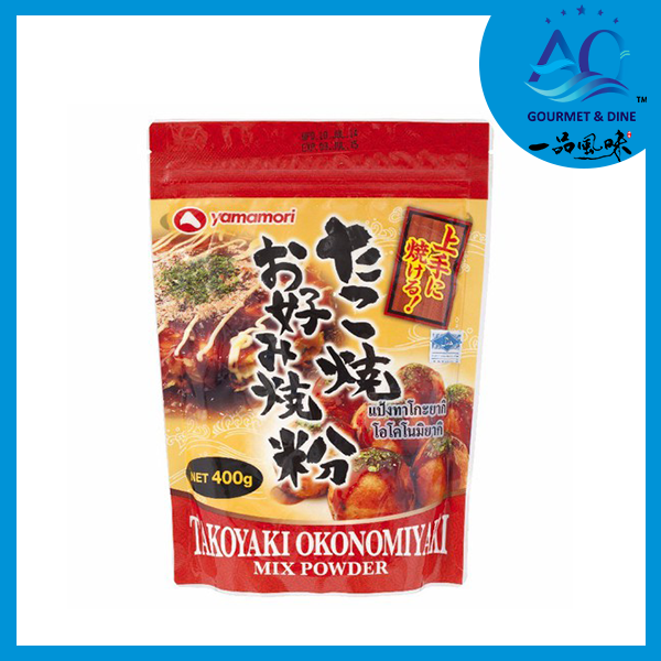 Bột Làm Bánh Takoyaki Yamamori Okonomiyaki Mix Powder 400g Nhật Bản