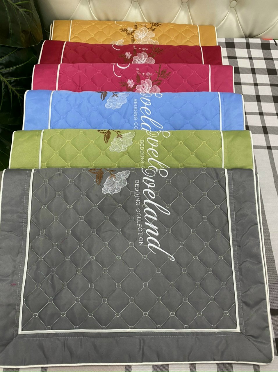 Vỏ gối nằm, bộ 2 áo gối nằm thêu vi tính kích thước 45x65 trần bông 9 được chọn mẫu